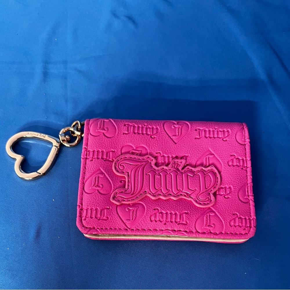 Juicy Couture Juicy Pink Upgrade U Double Sided Trifold Wallet SAME DAY SHIPPING